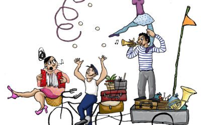 Le Grand Départ en fanfare de l’Arti-show à vélo !