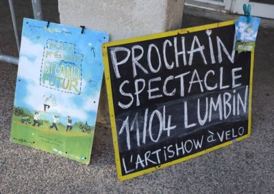 Tournée l'Artishow à vélo, Cie Artiflette