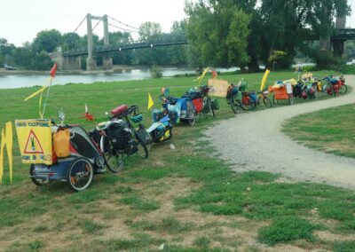 Tournée l'Artishow à vélo, Cie Artiflette