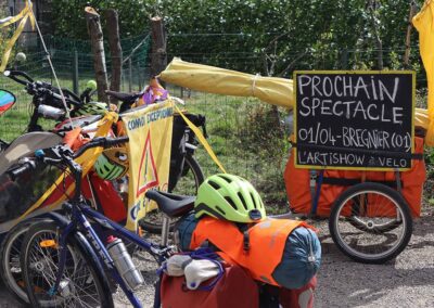 Tournée l'Artishow à vélo, Cie Artiflette