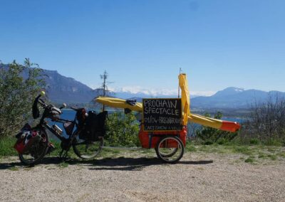 Tournée l'Artishow à vélo, Cie Artiflette